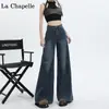 Jeans de Pierna Ancha Retro Estilo Americano para Mujer Verano 2025 Modernos de Combinación Versátil Nuevos Pantalones tipo Falda Rectos Sueltos Acampanados