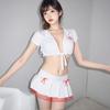 Nueva Lencería Sexy Uniforme de Enfermera Tentación Juego de Rol No Necesita Quitarse Traje Uniforme Sexy Puro Deseo Falda Jk