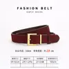 Cinturón de Cuero para Mujer, Estilo Femenino, Cuero Genuino de Dos Capas, Procesamiento Personalizado, Suministro Directo del Fabricante, Transfronterizo