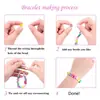 Venta Caliente de Amazon Caja de Juego de Cuentas de Cerámica Suave de 800 Piezas 24 Compartimentos Accesorios para Pulseras y Collares de Niños Material para Manualidades