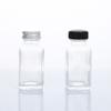 En Stock Amazon Botella Cuadrada para Condimentos de 60ml Pimienta Sellada 80g Boca Ancha Transparente Botella para Espolvorear Barbacoa