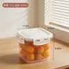 Caixa de armazenamento de frutas transparente para casa BNBST, caixa de armazenamento organizadora de frutas e vegetais para geladeira, caixa de armazenamento de frutas frescas para sala de estar