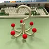 Colgador de gancho giratorio de seis garras para colgar bolsos, perchero multifuncional para el hogar para abrigos y sombreros, solución de almacenamiento sin perforación, herramienta de almacenamiento para dormitorio