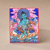 Pintura Thangka Farmacéutico Zakiram Vida pasada y vida presente Madre Tara Verde Benmingfo Lienzo puede cambiar la imagen Thangka Marea Nacional Re-grabado