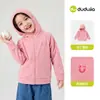 [Compre 2, ganhe 3 yuans de desconto] Jaqueta de Outono Infantil Dudu, Jaqueta com Capuz para Crianças, Roupa de Outono Estilosa para Meninas
