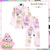 Pijamas de manga larga para niñas, primavera y otoño, 2024