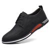 Zapatos para Hombre Talla Grande 2025 Versátiles Suela Suave Casual de Piel con Cordones Moda Estilo Racing Caña Baja