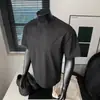 Camiseta de Verano de Secado Rápido con Protección Solar de Seda de Hielo Fresca y Transpirable con Empalme de Malla de Verano de Manga Corta Camiseta de Manga Corta para Hombre al por Mayor