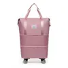 Bolsa de Viaje con Ruedas, Bolso de Mano de Capacidad Extra Grande, Bolsa de Equipaje para Estudiantes, Bolsa de Cabina Universal con Ruedas de Liberación Rápida Extensible