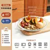 Recipiente para aquecer no micro-ondas para uso doméstico, resistente a altas temperaturas, com bandeja para cozinhar no vapor, tigela de vidro, vaporizador para aquecer pães, dispositivo de cozimento a vapor