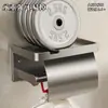 Caja de Pañuelos de Baño Montada en la Pared Soporte para Papel Higiénico de Baño Sin Perforaciones Impermeable Caja para Papel Higiénico Soporte para Rollo de Papel Higiénico