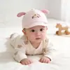 Touca para Bebê para Primavera e Outono, Classe A, para Recém-Nascidos de 0 a 3 Meses, Boné Fofo com Aba Macia de Bico de Pato