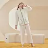 Liquidación de Otoño e Invierno Pijamas de Coral para Pareja para Mujeres y Hombres, Ropa de Casa, Liquidación