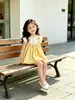 Conjunto Popular de Verano para Niñas Transfronterizo 2026 Nuevo Estilo Coreano Conjunto Infantil con Falda de Flores Voluminosa sin Tirantes Conjunto de Dos Piezas
