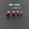 Aretes para Niñas Super Brillantes de Corazón con Aguja Fina Amor Circonita Hilo de Acero Inoxidable Bola de Acero Hueso del Oído Clavo de Oreja Clavo de Oreja con Forma de Corazón