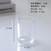 Coreano criativo DIY perfumado vela vidro nórdico simples cera de soja fosco copo castiçal titular geleia cera copo vazio