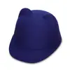 Moda Linda Orejas de Gato Sombrero de Paridad Sombrero de Copa de Demonio Sombrero de Equitación Cálido de Lana Sintética para Mujer Otoño e Invierno Sombrero de Caballero para Exteriores