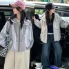 Abrigo para Niñas Otoño 2026 Nuevo Casual Deportivo Grande Infantil Elegante Estampado de Letras Chaqueta con Capucha Cortavientos Estilo Primavera y Otoño