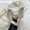 Bolso Pequeño para Mujer 2025 Nuevo Bolso Azul Textura Moda Viajero Cadena Hombro Axila Bolso Moda Cruzado Bolso Pequeño