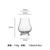 Taza de Cata de Cristal Creativa Transparente para Whisky Alto Valor de Color Vertical Fragante Taza Aromática Copa de Vino Extranjero Copa Seca