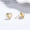 Prata de lei S925 2025 novo simples europeu e americano luxo leve temperamento diamante coração conjunto de colar e brincos coração