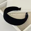 Diadema de Lana de Estilo Coreano de Cabeza Ancha, Elegante y Elegante, Pasador Versátil para Salir, Diadema de Esponja de Color Puro de Gama Alta para Mujeres