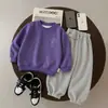Conjunto de Dos Piezas: Sudadera y Pantalón Jogger con Personaje de Dibujos Animados para Niños - Moda Casual de Otoño 2026 para Niños