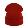 Gorro de Punto para Padres e Hijos Estilo Europeo Otoño Invierno Color Caramelo Lana Moda Unisex Cálido para el Frío
