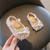 Zapatos para Bebé Niña 1-3 Años Niña Pequeña Estilo Primavera/Otoño 2026 Zapatos para Caminar de Princesa para Bebé Suela Suave Niño Pequeño Zapatos de Piel Brillantes