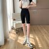 Pantalones Shark para Mujer Ropa Exterior Primavera y Otoño Pantalones con Bolsillo de Solapa Cintura Alta Control de Abdomen Letras Look Adelgazante Leggings Ajustados Yoga Pantalones Barbie Outdoor