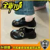 Zapatos Mary Jane Retro Franceses 2026 Otoño/Invierno Tacón Grueso Punta Redonda Hebilla Zapatos Pequeños de Cuero Estilo Académico Británico Versátiles Zapatos de Vestir