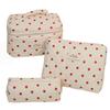 Bolsa de Maquillaje Vertical Transfronteriza, Gran Capacidad, Bolsa Portátil de Almacenamiento de Cosméticos Floral, Neceser de Viaje