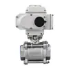 Fabricante direto de válvula de esfera elétrica com rosca Q911F-16P aço inoxidável três peças rosca interna elétrica válvula de esfera de três peças