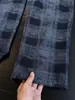 Pantalones a cuadros sueltos retro americanos para hombre, pantalones de otoño rectos fluidos, pantalones casuales a cuadros de ajuste limpio para deportes
