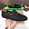 Estación Europea Nuevos Mocasines Tejidos de Cuero Genuino para Hombre Slip-On Ligeros Zapatos de Conducir Casuales Transpirables