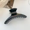 Hanger de grampos de cabelo elegante da Coreia do Sul clipe de tubarão clipe de ácido acético tartaruga marinha estampa de leopardo clipe grande curvo simples prendedor de cabelo para a parte de trás da cabeça