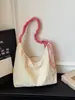 Bolso de Lona con Letras Serie Naranja Dulce y Sal Marina Edición Limitada de Verano para Niña Atmósfera Clara y Fresca Bolso Cruzado Casual Versátil