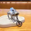 Perro Robot Mecánico Transformable Divertido Modelo de Arma Llavero Colgante Creativo Móvil Llavero de Bolsa Pequeño Adorno