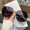 Nuevos lentes de sol de alta gama de moda para mujer, adelgazantes para cara grande, especiales para conducir, anti-ultravioleta, polarizados