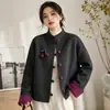 Nueva colección de otoño e invierno de ropa para mujer para mujeres de mediana edad y mayores: abrigos de lana elegantes y rejuvenecedores, perfectos para la primavera, con un diseño chic y versátil