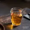 Taza de justicia de mano hecha de vidrio de borosilicato alto, mar de té, juego de té Kung Fu, accesorio de ceremonia del té, divisor de té resistente a altas temperaturas