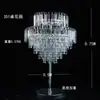 Nueva Mesa de Hielo de Cristal para Bodas Portaflores Galvanizado Adornos de Decoración de Mesa para Salón de Bodas de Hotel