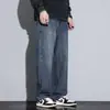 Jeans de Mezclilla Lavada Vintage para Hombre, Nuevo Estilo Primavera y Otoño, Corte Recto Holgado, Marca de Moda Estilo Americano, Pantalones Largos Casuales para Hombre