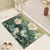 Alfombrilla para pies de sala de estar Hogar Baño Antideslizante Secado Rápido Alfombrilla de Piso Cojín de Pintura al Óleo Alfombra Alfombrilla para inodoro de dormitorio Puerta Absorbente