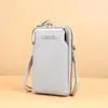 Bolso Cruzado Estilo Nuevo 2026 para Mujer, Moda Japonesa y Coreana, Bolso de Hombro de Gran Capacidad, Cartera con Cremallera, Piel Suave, Patrón de Lichi, Bolso para Teléfono Móvil