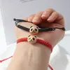 Pulsera Trenzada de Cuerda de Cera Estilo Chino de Panda de Moda, Lindo Dibujo Animado de Totoro, Pareja Estudiante, Joyería de Panda para Zona Turística, Suministro al por Mayor