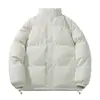 Otoño/Invierno Rebaja Caliente Chaqueta de Algodón a Prueba de Tres Cosas Color Sólido Cuello Alto Corte Holgado Impermeable Resistente a Manchas Ropa de Uso Diario Más Gruesa Abrigo Cálido