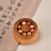 Cuentas de la Fortuna Talladas en Madera de Ciprés Aromático, Artículos para Aliviar el Estrés para las Yemas de los Dedos, Artesanías de Madera, Productos Creativos de Moda