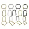 Tornillo Ajustable Hebilla en Forma de U Tornillo Hebilla D Tornillo de Hebilla para Correa de Mochila Accesorios de Ferretería para Equipaje Hebilla D Anillo de Colgante para Correa de Hombro