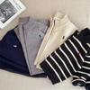 Chaqueta Suéter Clase A para Niños 2025 Primavera y Otoño Nuevo Suéter Cardigan para Niños Pequeños Chaqueta Suéter Rayada Venta al por Mayor